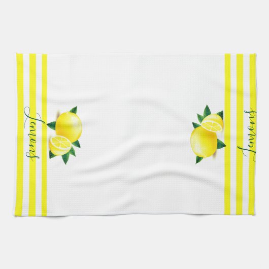 Linge De Cuisine Citrons (Horizontal)