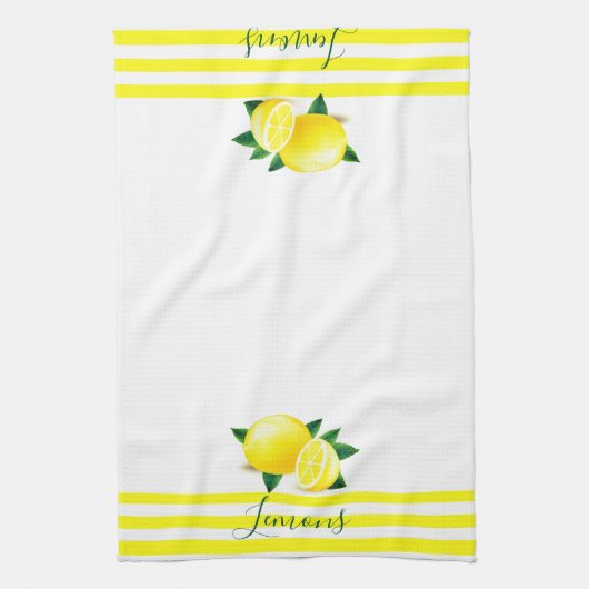 Linge De Cuisine Citrons (Vertical)