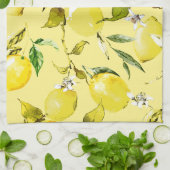 Linge De Cuisine citrons aquarelle 15 (Plié)