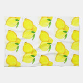 Linge De Cuisine Citrons Aquarelle Fruit Jaune Campagne Agritourism (Horizontal)