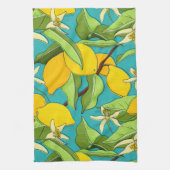 Linge De Cuisine Citrons, coccinelles, fleurs sur Arrière - plan Tu (Vertical)