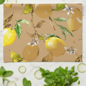 Linge De Cuisine citrons d'aquarelle 33 (Plié)