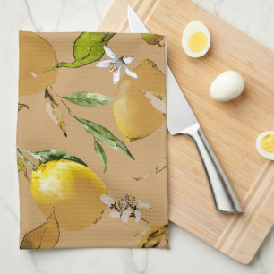 Linge De Cuisine citrons d'aquarelle 33