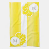 Linge De Cuisine Citrons décorés d'un monogramme pour la limonade (Vertical)