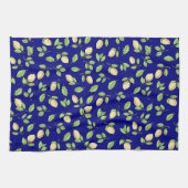 Linge De Cuisine Citrons et bleu (Horizontal)