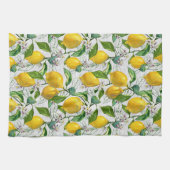 Linge De Cuisine Citrons frais ensoleillés + Fleurs (Horizontal)