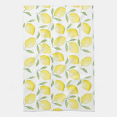 Linge De Cuisine citrons jaune aquarelle (Vertical)