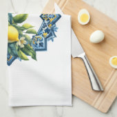 Linge De Cuisine Citrons Méditerranéens (Quart Plié)