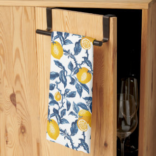 Linge De Cuisine Citrons méditerranéens Motif sans couture