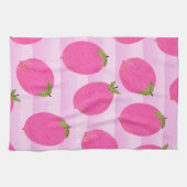 Linge De Cuisine Citrons roses Fruits d'été Aquarelle amusante (Horizontal)