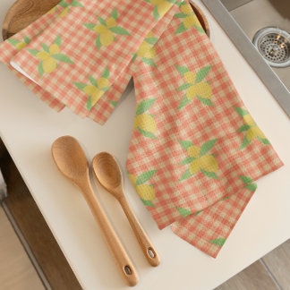 Linge De Cuisine Citrons sac d'alimentation vintage Tons orangés ro