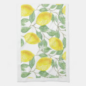 Linge De Cuisine Citrons sur Vine Design Jaune (Vertical)