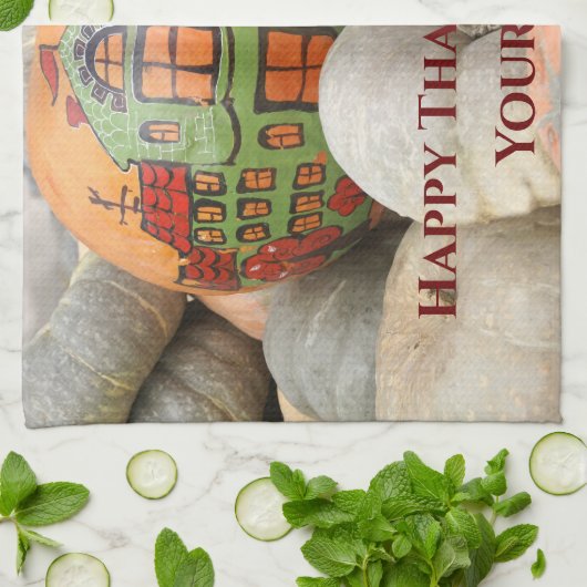 Linge De Cuisine Citrouille (Plié)