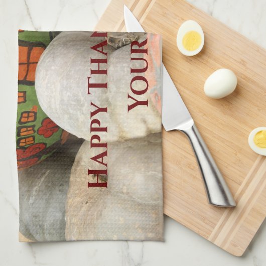 Linge De Cuisine Citrouille (Quart Plié)