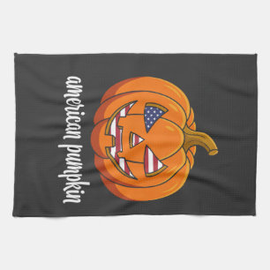 Linge De Cuisine Citrouille Américaine Patriotique Jack O Lanterne