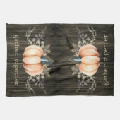 Linge De Cuisine Citrouille Aquarelle (Horizontal)