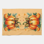 Linge De Cuisine Citrouille automne (Horizontal)