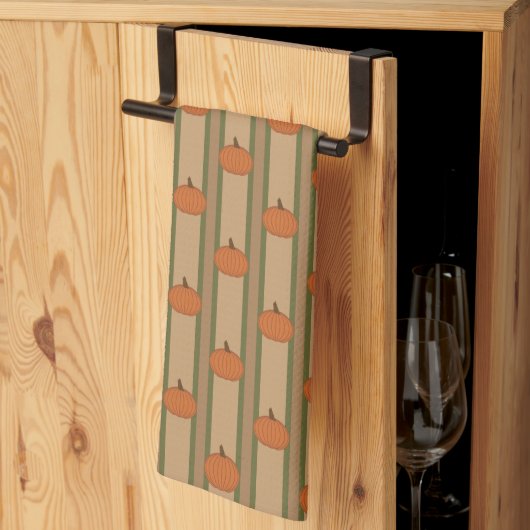 Linge De Cuisine Citrouille automne (Pliage en tiers)