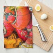 Linge De Cuisine Citrouille coloré (Quart Plié)