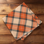 Linge De Cuisine Citrouille d'automne classique Orange Brown Tartan<br><div class="desc">Citrouille classique d'automne orange, kaki beige brun et noir couleur diagonal tartan inspiré motif. Joli, moderne, élégant et simple design de classe pour le décorateur intérieur de cottage de campagne artistique, populaire rétro vintage ou ancien style de ferme. Disponible sur des accents et accessoires originaux, élégants, ludiques et tendance pour...</div>