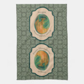 Linge De Cuisine Citrouille d'automne et feuille Thanksgiving perso (Vertical)