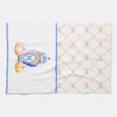 Linge De Cuisine Citrouille d'automne | Monogramme de pot de gingem (Horizontal)