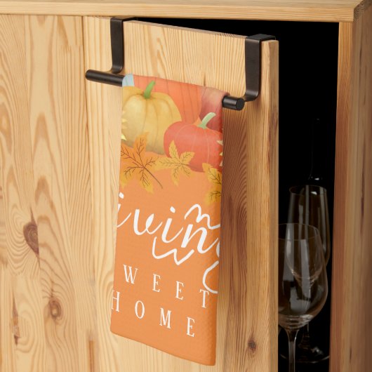 Linge De Cuisine Citrouille d'automne Orange (Pliage en tiers)