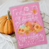 Linge De Cuisine Citrouille d'automne rose