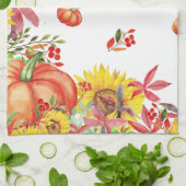 Linge De Cuisine Citrouille de l'aquarelle de l'action de grâces au (Plié)