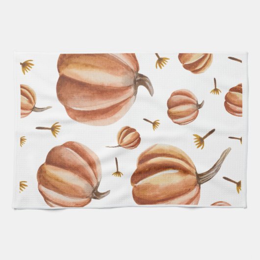 Linge De Cuisine Citrouille d'Halloween (Horizontal)