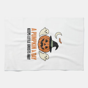 Linge De Cuisine Citrouille d'Halloween Fantôme Drôle Citation Vint
