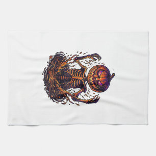 Linge De Cuisine Citrouille d'Halloween squelette Portail Magique F