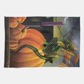 Linge De Cuisine Citrouille Dragon Cauldron Halloween (Horizontal)