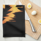 Linge De Cuisine Citrouille effrayant Jack-o'-lantern Face Hallowee (Quart Plié)