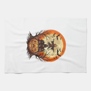 Linge De Cuisine Citrouille effrayante Épouvantail Maison hantée Pl