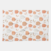 Linge De Cuisine Citrouille et Feuille d'automne (Horizontal)