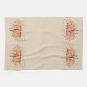 Linge De Cuisine Citrouille fait sur commande d'aquarelle de (Horizontal)