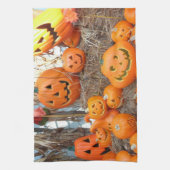 Linge De Cuisine Citrouille halloween Jack-o'-lantern orange citrou (Vertical)