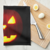 LINGE DE CUISINE CITROUILLE HALLOWEEN TRADITIONNEL (Quart Plié)