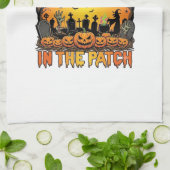 Linge De Cuisine Citrouille la plus cool Patch Halloween Sorcière A (Plié)