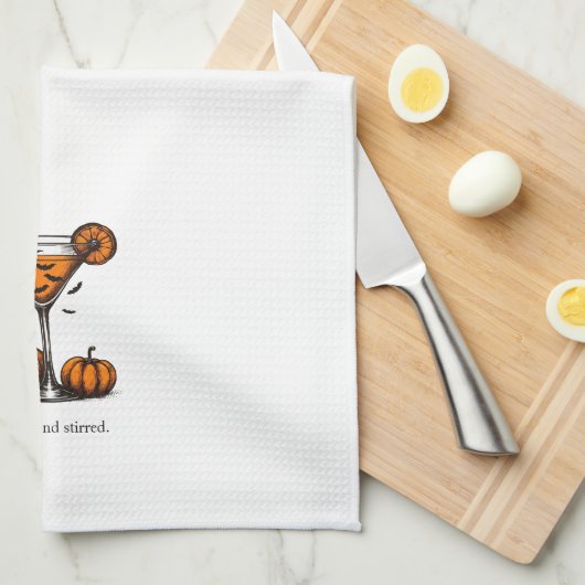 Linge De Cuisine Citrouille Martini (Quart Plié)