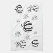 Linge De Cuisine Citrouille noir pour Halloween (Vertical)