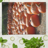 Linge De Cuisine Citrouille Patch Automne Harvest Photographie (Plié)