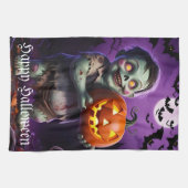 Linge De Cuisine Citrouille Patch Skeleton Companion (Horizontal)