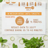 Linge De Cuisine Citrouille Pie Recette de cadeaux de vacances Thé  (Plié)