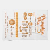 Linge De Cuisine Citrouille Pie Recette de cadeaux de vacances Thé  (Horizontal)