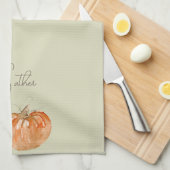 Linge De Cuisine Citrouille "Rassembler" (Quart Plié)