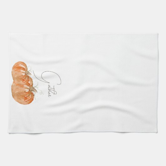 Linge De Cuisine Citrouille "Rassembler" (Horizontal)