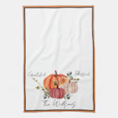 Linge De Cuisine Citrouilles d'aquarelle personnalisée (Vertical)