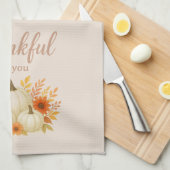 Linge De Cuisine Citrouilles d'automne et tournesols | Élégant Than (Quart Plié)